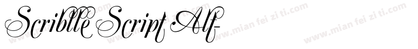 Scriblle Script Alt字体转换